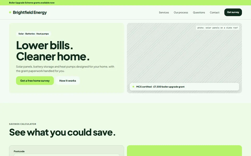 Energy & Environment website design preview