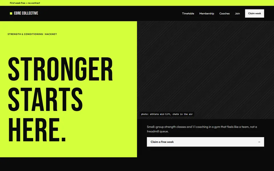 Fitness & Sport website design preview