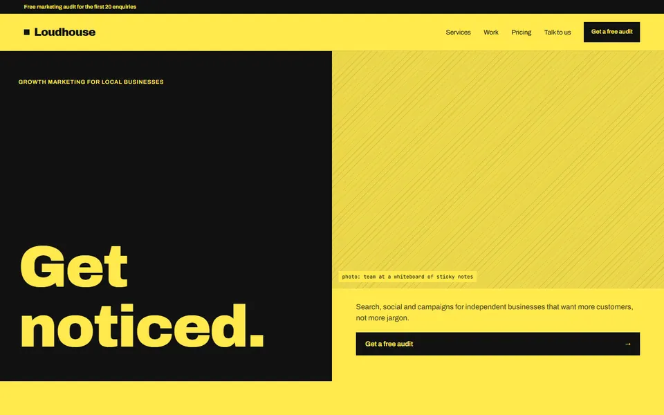 Marketing & Advertising website design preview